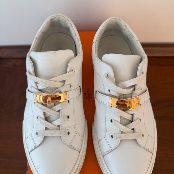 Hermes Day sneaker White with Rose Gold W 40 - Picture 2 of 5